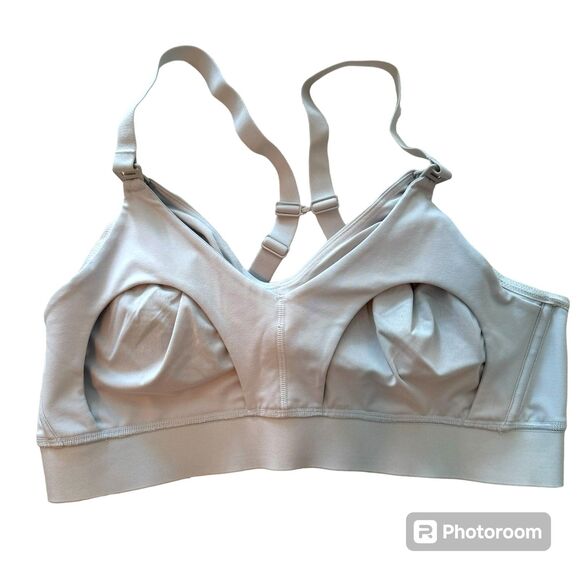 Fabletics | White Maternity Nursing Bra Convertible Adjustable Size XL NWT - Picture 6 of 8
